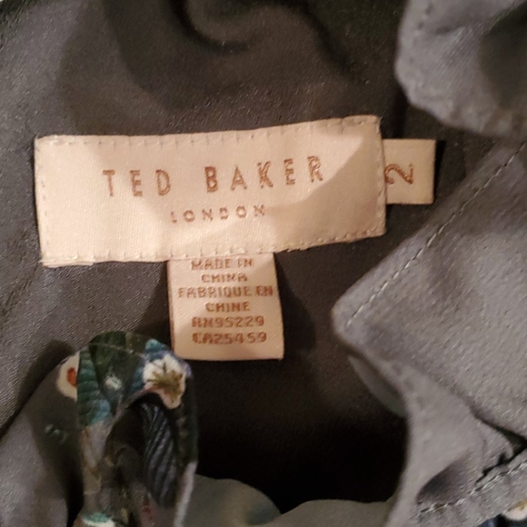 TED BAKER LONDON PLEATED SMOCK DRESS SIZE 2 - Picture 5 of 7